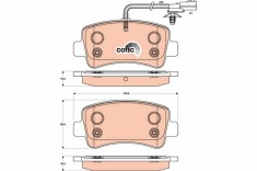 TRW GDB1903 COTEC set placute frana,frana disc
