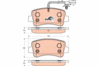 TRW GDB1903 COTEC set placute frana,frana disc foto