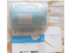 Masca Protectie Medicala Chirurgicala 3 straturi - set 50 masti - CE si FDA foto