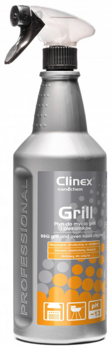 CLINEX Grill, 1 litru, cu pulverizator, solutie profesionala pt. curatarea gratarelor si cuptoarelor