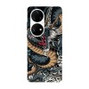 Husa compatibila cu Huawei P50 Pro model dragon, Silicon, TPU, Viceversa, Transparent, Carcasa