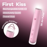 Stimulator Clitoridian Cu Air Pulse First Kiss, Roz, Satisfyer