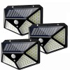 Set 3 Lampi Solare 100 LED, Senzor Miscare, 3 Moduri Iluminare, IP65, Montaj Simplu, Gradina, Curte, Terasa