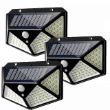 Set 3 Lampi ULTRA 100 LED Solare cu senzor de miscare si lumina 3 moduri ILUMINARE, IPF