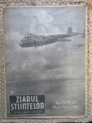 Ziarul Ştiinţelor şi al Călătoriilor nr.29/1942 foto