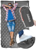 Saltea autogonflabila pentru camping, 195 x 120 x 5 cm, gri, MalTec 112762