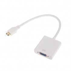 Adaptor MINI HDMI tata - VGA mama + audio foto