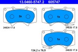 ATE 13.0460-5747.2 set placute frana,frana disc