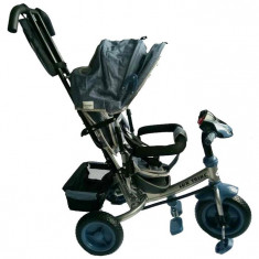 Tricicleta Multifunctionala Cu Sunete Si Lumini Lux Trike Dark Grey foto