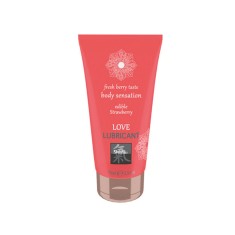 Lubrifiant Comestibil pe Baza de Apa cu Gust de Capsuni Shiatsu HOT, 75ml foto