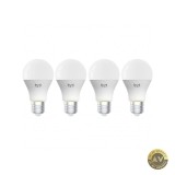 Bec LED Yeelight W4 Lite Wi-Fi E27 9W 2700K - 6500K 806lm Set 4 bucati Alb YLQDP-0012