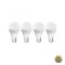 Bec LED Yeelight W4 Lite Wi-Fi E27 9W 2700K - 6500K 806lm Set 4 bucati Alb YLQDP-0012