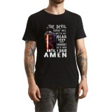 Tricou FaithWear Negru Religios cu mesaj cu credinta, barbati, Warrior, marimea L