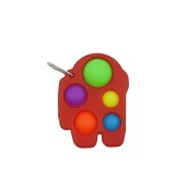 Jucarie antistres flippy - fidget toy, simple dimple, among us, rosu