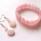 set bratara si cercei cu cuart roz 42950