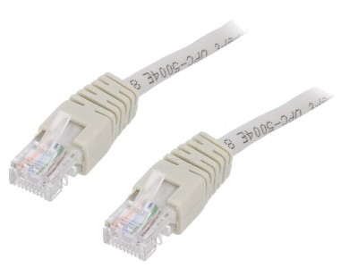 Patch Cord U/UTP Cat5e 15m Gri foto
