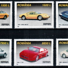 Romania 1999, LP 1499, Automobile Ferrari, MNH! LP 6,50 lei