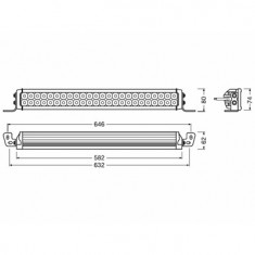 PROIECTOR LED 6000K, 4100 LM - LEDriving LIGHTBAR VX500-CB OSRAM