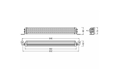 PROIECTOR LED 6000K, 4100 LM - LEDriving LIGHTBAR VX500-CB OSRAM foto