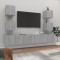 vidaXL Set dulapuri TV, 6 piese, gri sonoma, lemn prelucrat 3114268