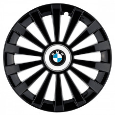 Set 4 capace roti Meridian negru pentru gama auto BMW, R16
