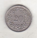 Bnk mnd Elvetia 20 rappen 1960, Europa