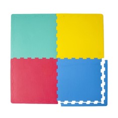 Covoaras tip puzzle pentru podea, suprafata 1.58 m patrati, multicolor, 4 buc foto