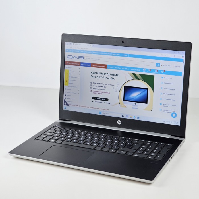 Laptop Second Hand, HP PROBOOK 450 G5, Procesor I7 8550U, Memorie RAM 8 GB, SSD 128 GB M2, Windows 11 Pro, Webcam, USUK, Ecran 15,6 inch, Grad A+