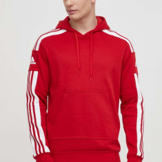 adidas Performance bluză HC6282 bărbați, culoarea roșu, cu imprimeu HC6282