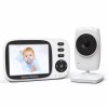 Baby Monitor si Camera Audio-Video Wireless Pentru Supraveghere Bebe, model 632A, Ecran HD XXL 3.2 Inch LCD, Senzor Sunet, Mod Vedere Nocturna Infraro, Oem