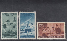 ROMANIA 1953 LP 343 PIONIERI SERIE MNH foto