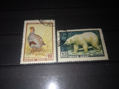 TIMBRE URSS 1957 FAUNA foto