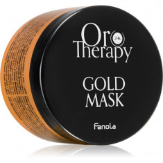 Fanola Oro Therapy Gold Mask masca hidratanta pentru par uscat si indisciplinat 300 ml