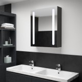 Gossi dulap de baie cu oglinda si led-uri, 50x13x70 cm