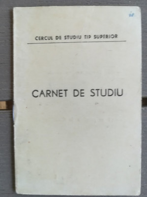 1953, Carnet studiu cerc propaganda, comunism, proletcultism, comitet partid MAI foto