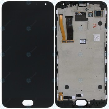 Capacul frontal al modulului display Meizu MX5 + LCD + digitizer negru foto