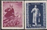 ROMANIA 1960 LP 491 LP 492 90 ANI NASTEREA LUI LENIN SERIE SI COLITA MNH NEST