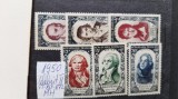 1950-Franta- YT=867-872 c.set MH, Nestampilat