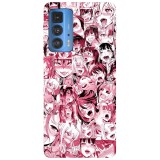 Husa compatibila cu Motorola Moto G51 5G model Ahegao Pink, Silicon, TPU, Viceversa, Transparent, Carcasa