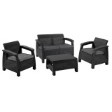 Corfu set II set de mobilier de grădină grafit