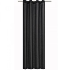 Draperie opaca Stella cu rejansa Jemidi, 140 x 175 cm, Negru, Poliester, 55283.01.04