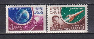 RUSIA ( U.R.S.S.) 1961 COSMOS MI.2521-2522MNH foto