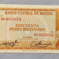 Bolivia - 50 Pesos Bolivianos (1962)