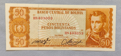 Bolivia - 50 Pesos Bolivianos (1962) foto