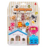 Set de joaca, mini animalute de companie, Rising Toys, Catelusi