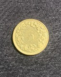 Moneda 5 rappen 1982 Elvetia