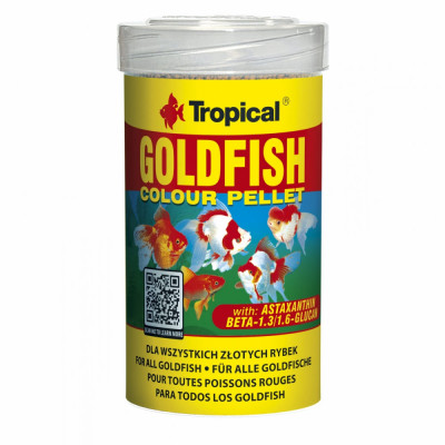 GOLDFISH COLOUR PELLET Tropical Fish, 100ml/ 36g AnimaPet MegaFood foto