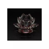 Cumpara ieftin Floare de lotus rosie din cristal de sticla -8cm