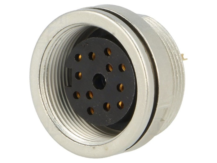 Conector M16 mamă 12P IP68