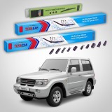 Cumpara ieftin Stergatoare Mitsubishi Galloper SUV 1998-2001 | Set Fata si Spate Flat Premium - TeamCar